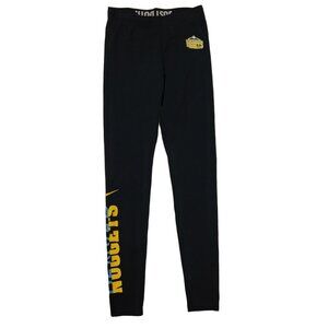 Nike NBA Denver Nuggets Workout Leggings Black Blue Yellow Women's Small